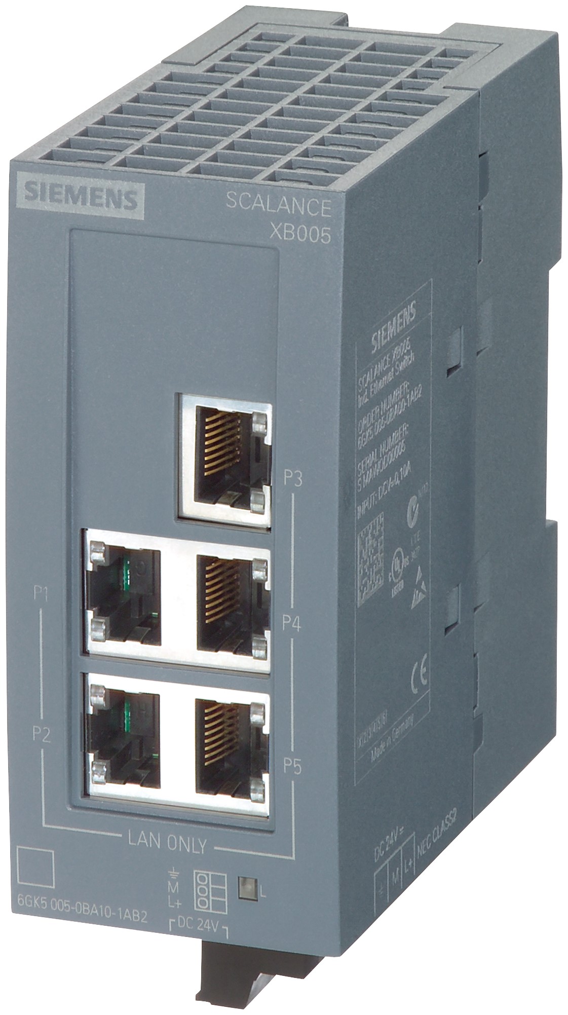 Siemens for Use with Industrial Ethernet Network