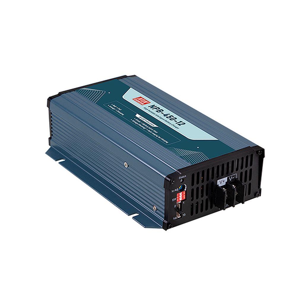 MEAN WELL NPB-450-12NFC Battery Charger For Lead Acid, Lithium-Ion, Batteries Included