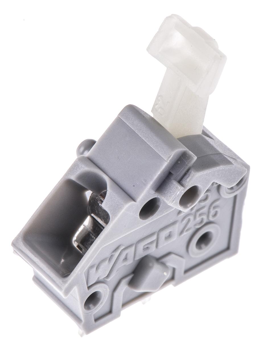 WAGO 256 Series PCB Terminal Block, 1-Contact, Through Hole Mount, Solder Termination