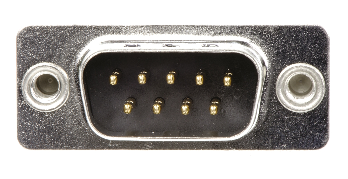 Amphenol Communications Solutions L717SD 9 Way Panel Mount D-sub Connector Plug, 2.74mm Pitch, with 4-40 UNC, Threaded