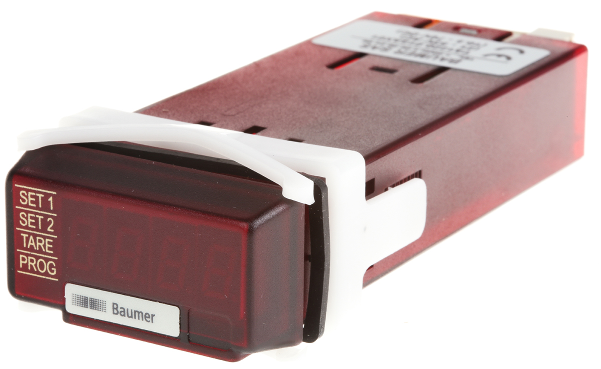 Baumer TA1220 LED Digital Panel Multi-Function Meter for Frequency, Speed, 45mm x 22mm