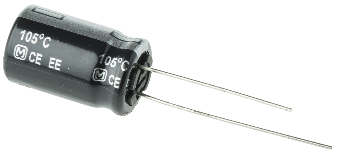 Panasonic 10μF Aluminium Electrolytic Capacitor 450V dc, Radial, Through Hole - EEUEE2W100
