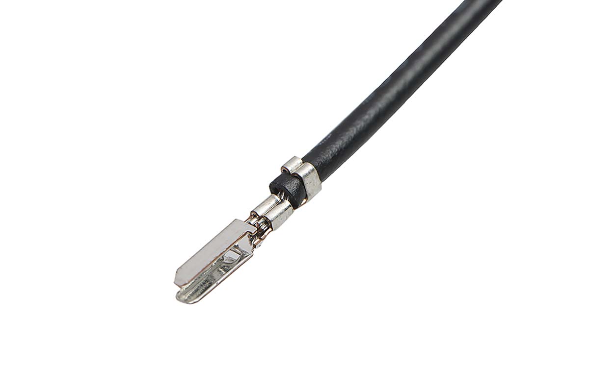 Molex Male CLIK-Mate to Unterminated Crimped Wire, 75mm, 0.14mm², Black