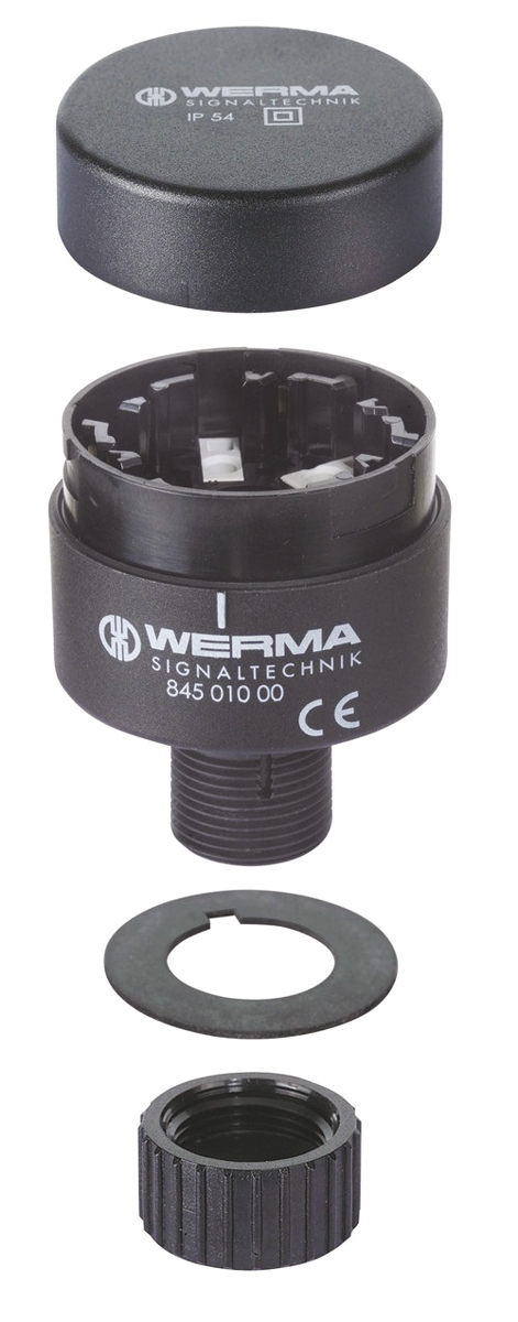 Werma 845 Series Terminal unit, 24 V ac/dc, 230 V ac, AC, DC, IP54