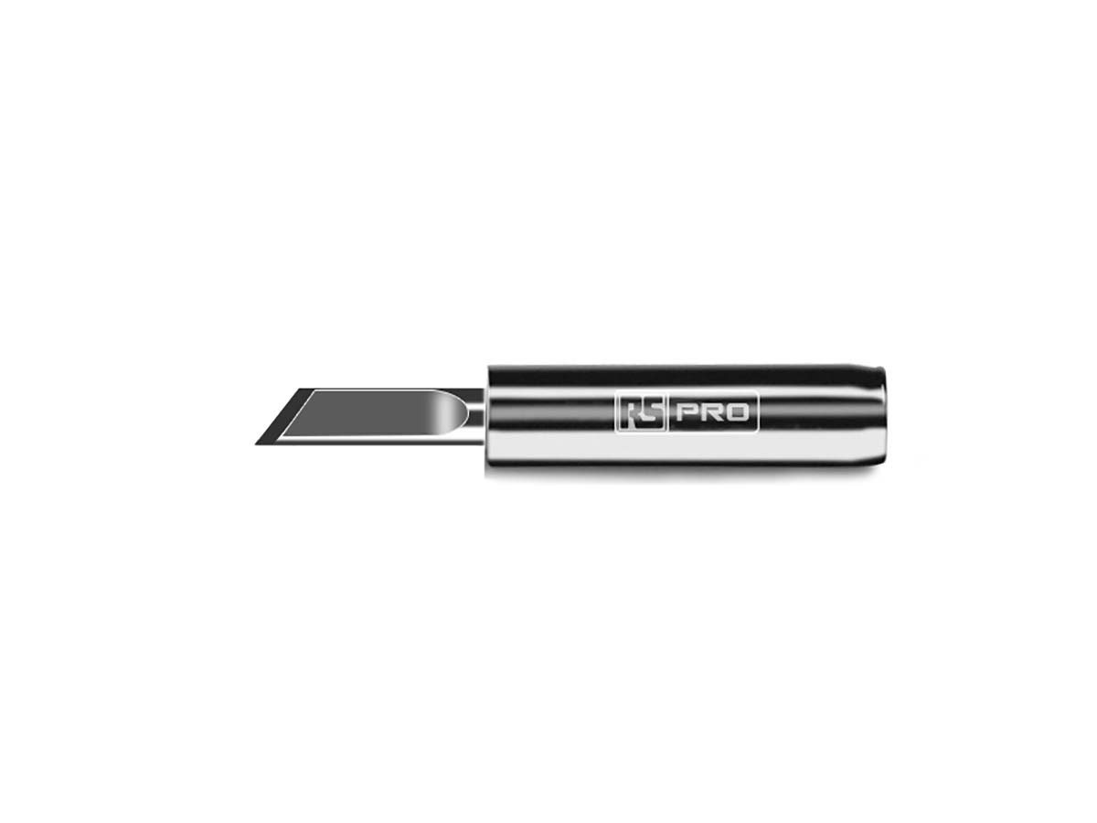 RS PRO 2 mm Straight Knife Soldering Iron Tip for use with RS PRO Soldering Irons & Stations