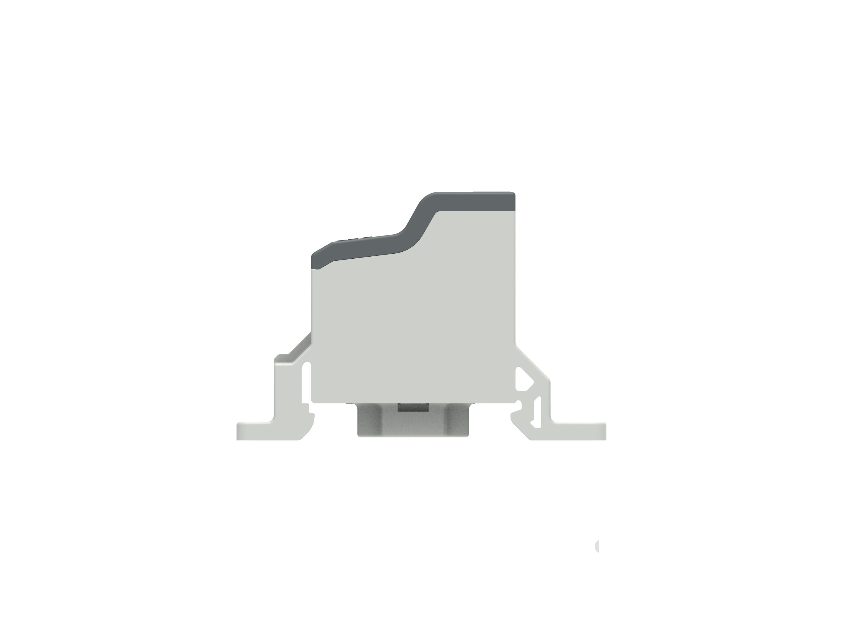 Entrelec Distribution Block, 7 Way, 1.5 → 25mm², 85A, 1 kV, Black, Grey