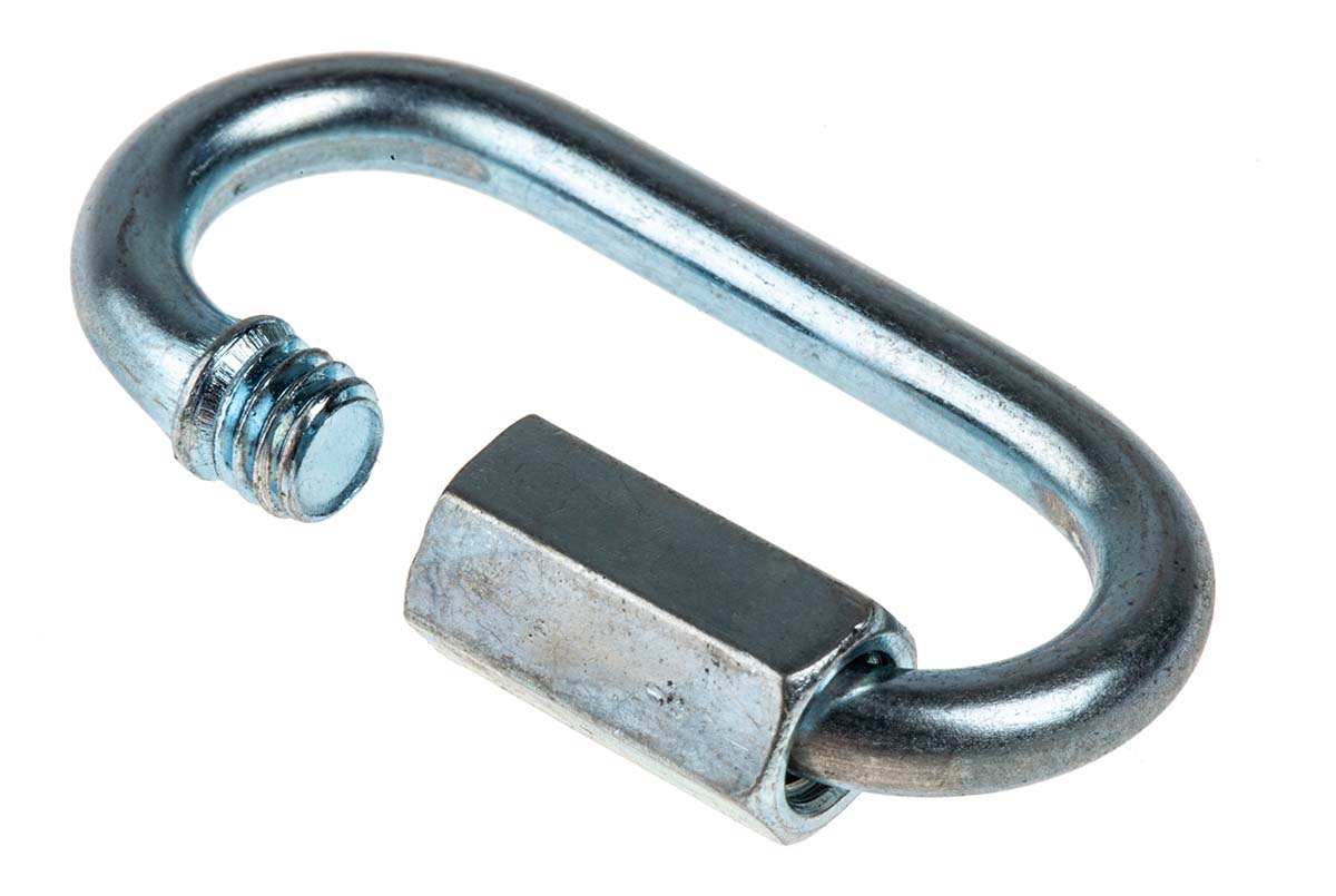 RS PRO Zinc Plated Steel Chain Link