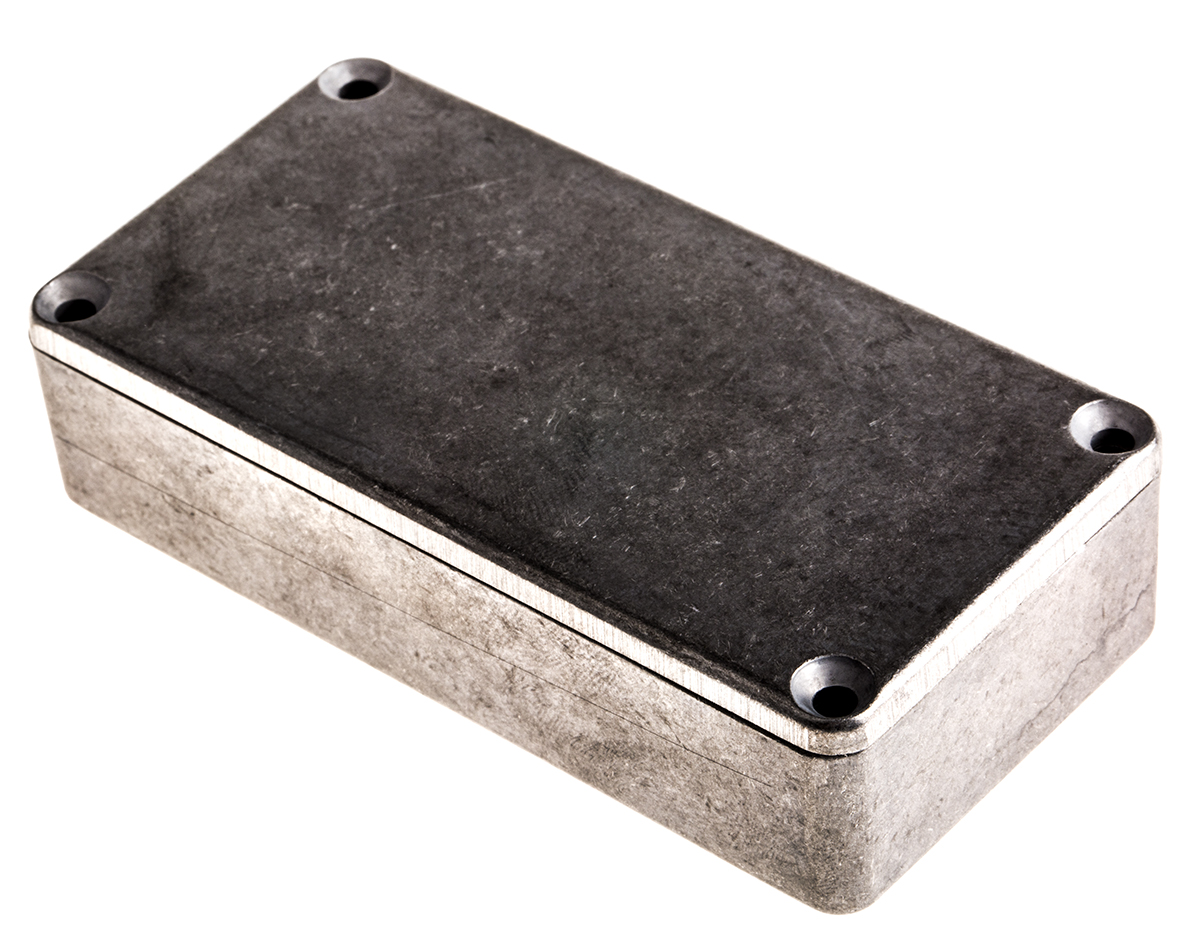 Hammond 1590 Series Natural Die Cast Aluminium Enclosure, IP54, Natural Lid, 100 x 50 x 25.5mm