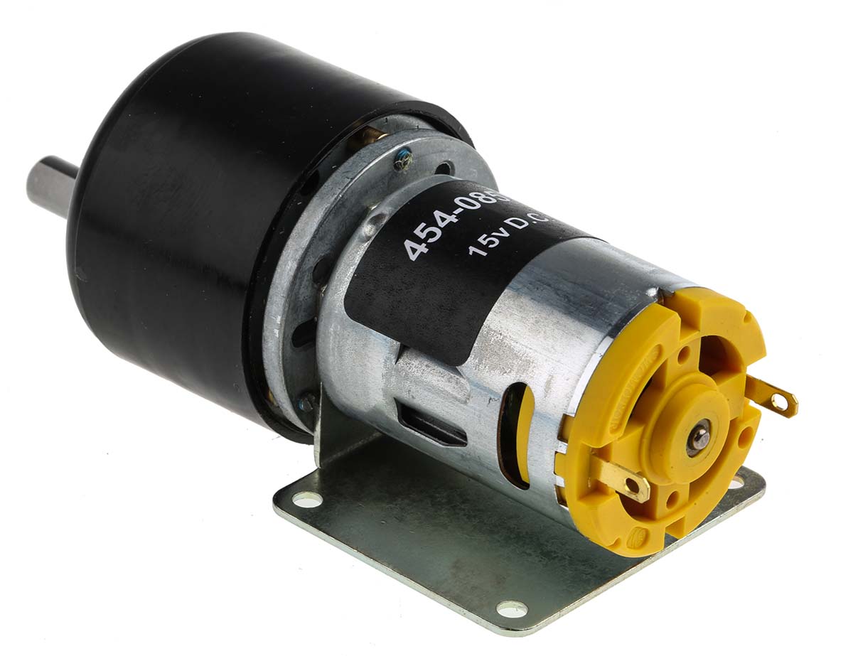 RS PRO Brushed Geared DC Geared Motor, 7.92 W, 12 V dc, 59 Ncm, 12 rpm, 6mm Shaft Diameter
