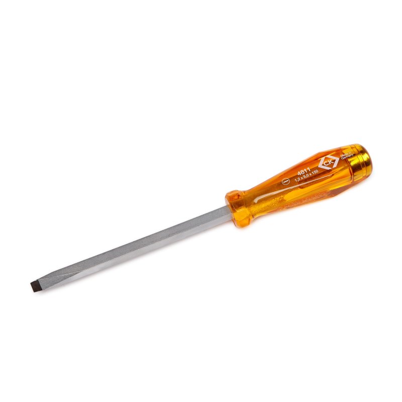 CK Slotted  Screwdriver, 6 mm Tip, 100 mm Blade, 200 mm Overall