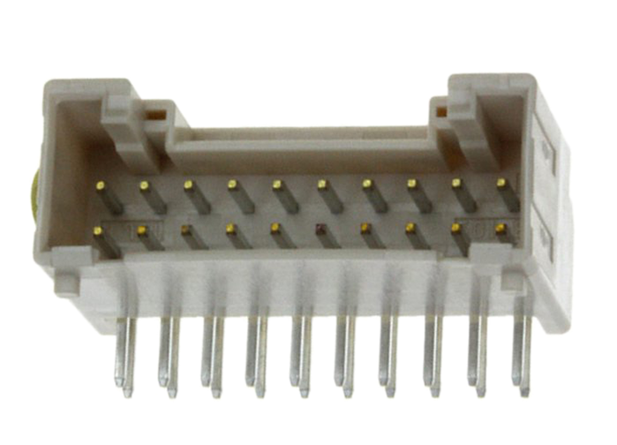 JST PUD Series Right Angle Through Hole PCB Header, 20 Contact(s), 2 mm Pitch, 2 Row, Shrouded
