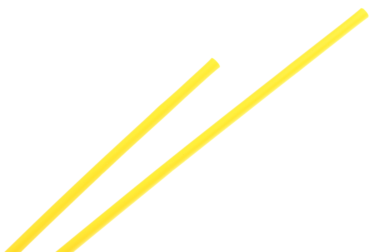 TE Connectivity Heat Shrink Tubing, Yellow 1.2mm Sleeve Dia. x 1.2m Length 2:1 Ratio, RNF-100 Series