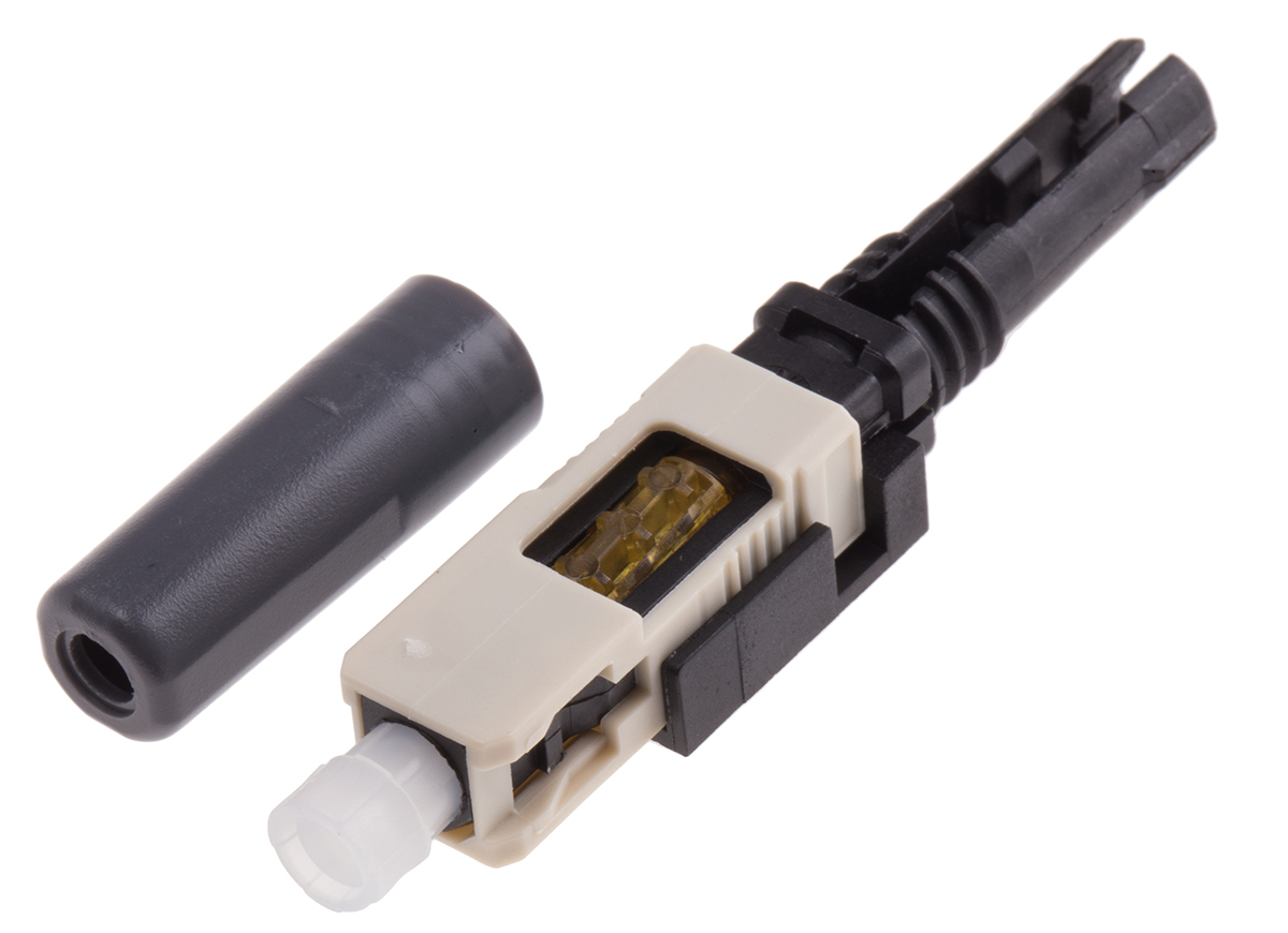 RS PRO, SC, PC Multimode Simplex Fibre Optic Connector, OM1 62.5/125μm Fibre Size, 0.5dB Insertion Loss