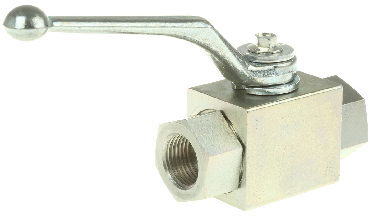 RS PRO Zinc Passivated Steel Hydraulic Ball Valve G 1/2