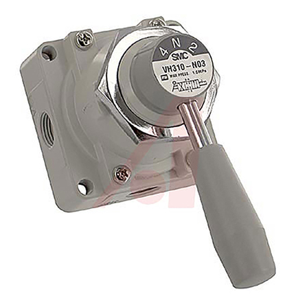 SMC Lever 4/3 Pneumatic Manual Control Valve VH300 Series, NPT 3/8, 3/8in, III B