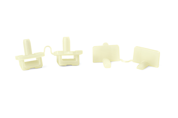 HellermannTyton Natural Cable Tie Mount 22 mm x 18mm, 9.3mm Max. Cable Tie Width