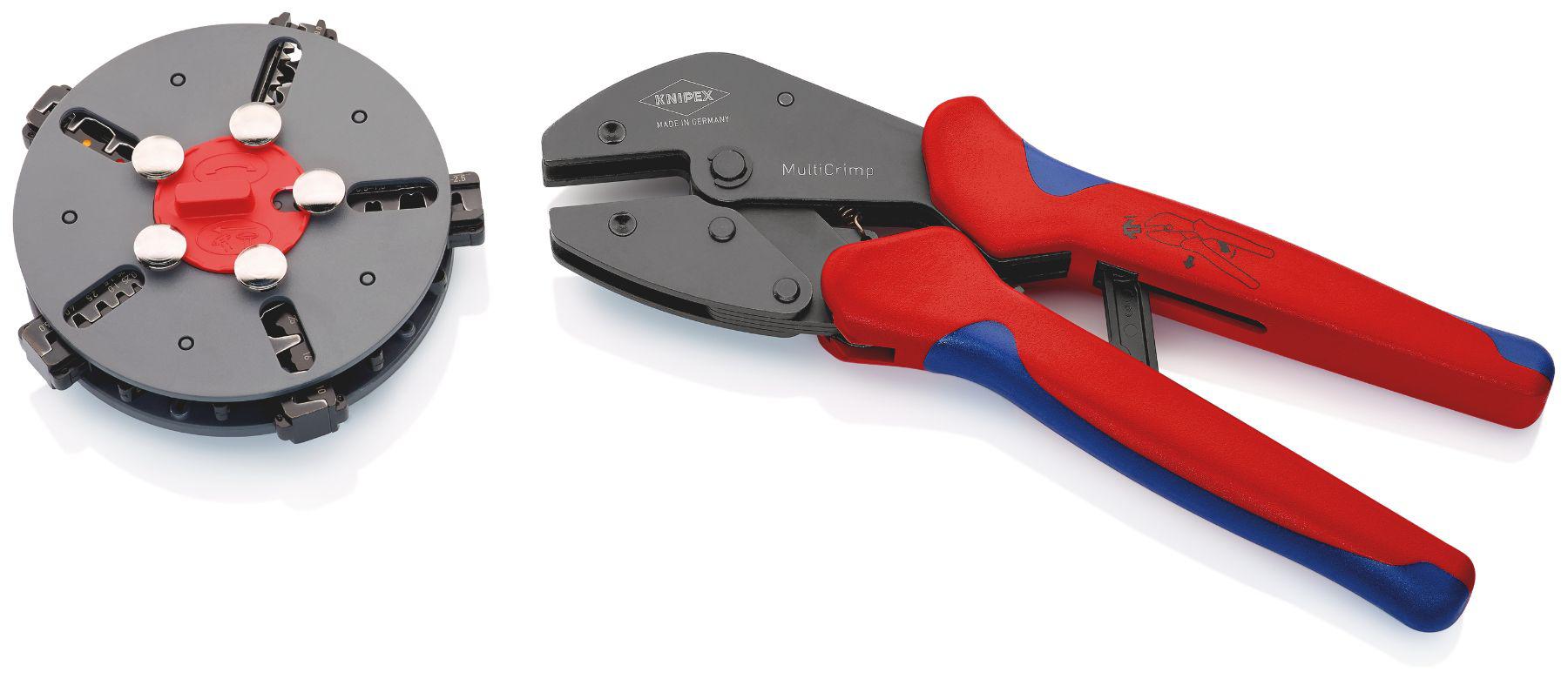 Knipex MultiCrimp® Hand Crimp Tool for Uninsulated Open Barrel Terminals