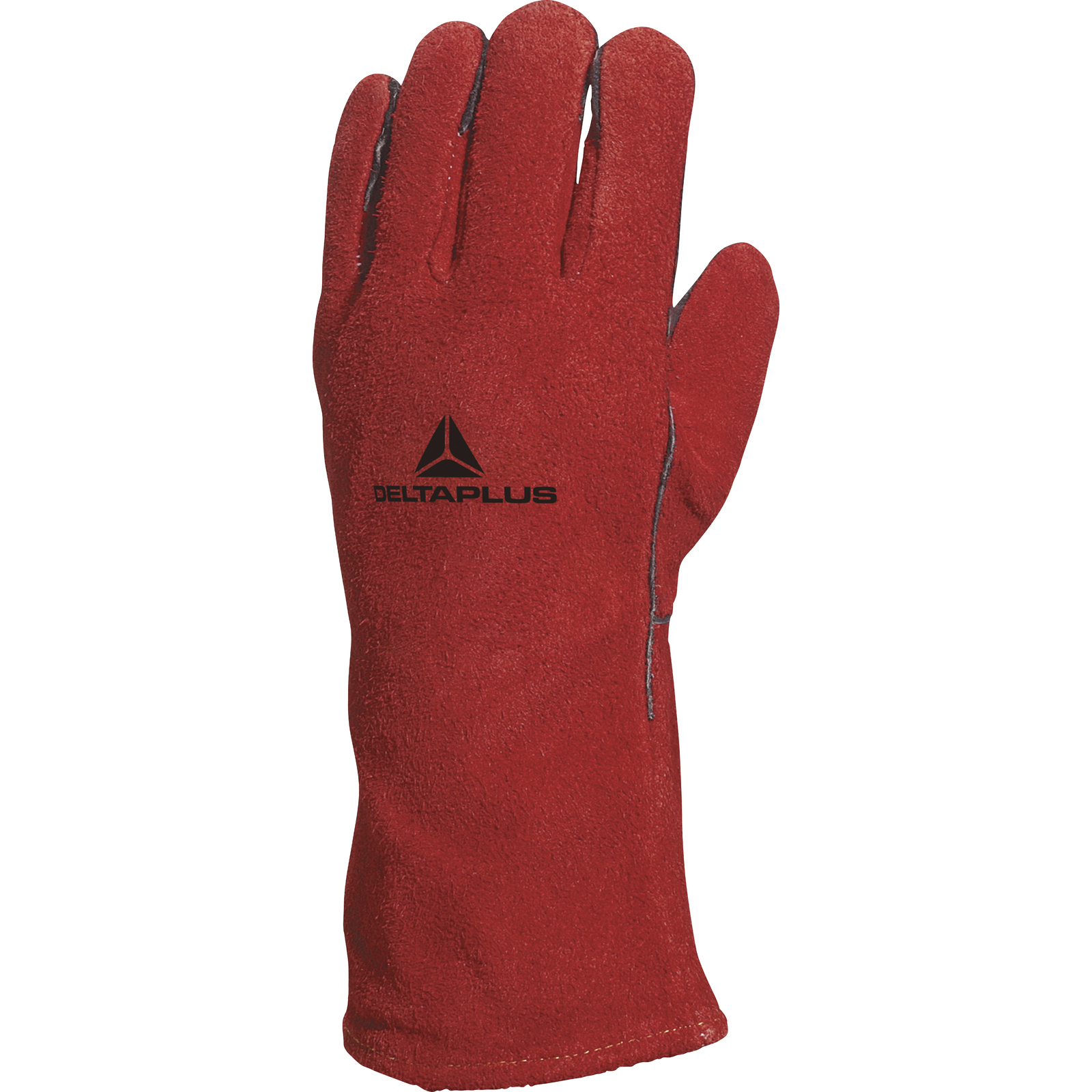 Delta Plus Red Leather Work Gloves Heat Resistant