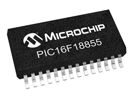 Microchip, 8 bit PIC, PIC16F18855 Microcontroller, 40 MHz, 14kB FLASH, 28-Pin SSOP