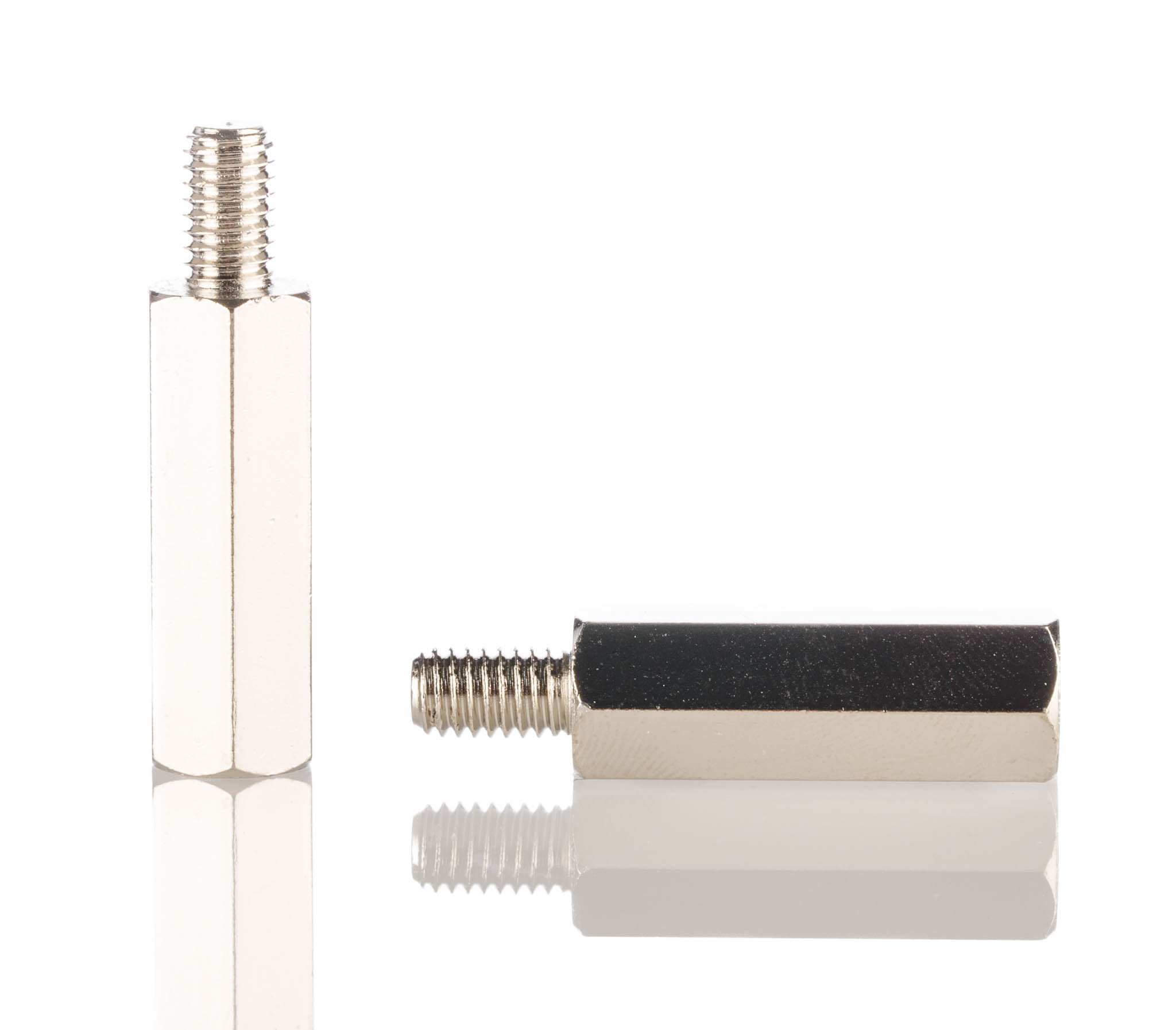 HARWIN Threaded Standoff, M3 x 0.5 Thread, 12mm Body, Brass, Male/Female, 6mm Stud