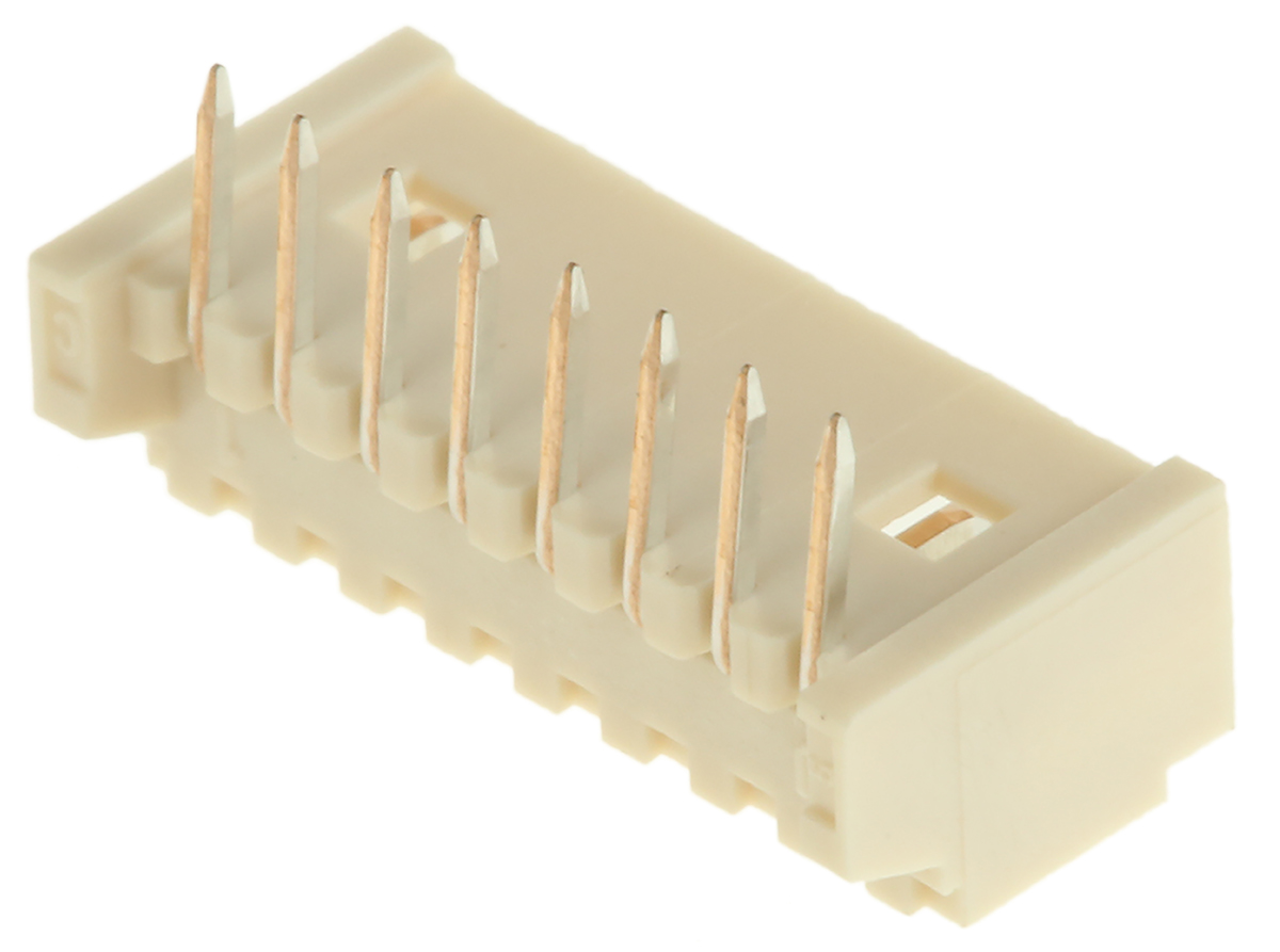 Molex PicoBlade Series Right Angle Through Hole PCB Header, 8 Contact(s), 1.25 mm Pitch, 1 Row, Shrouded