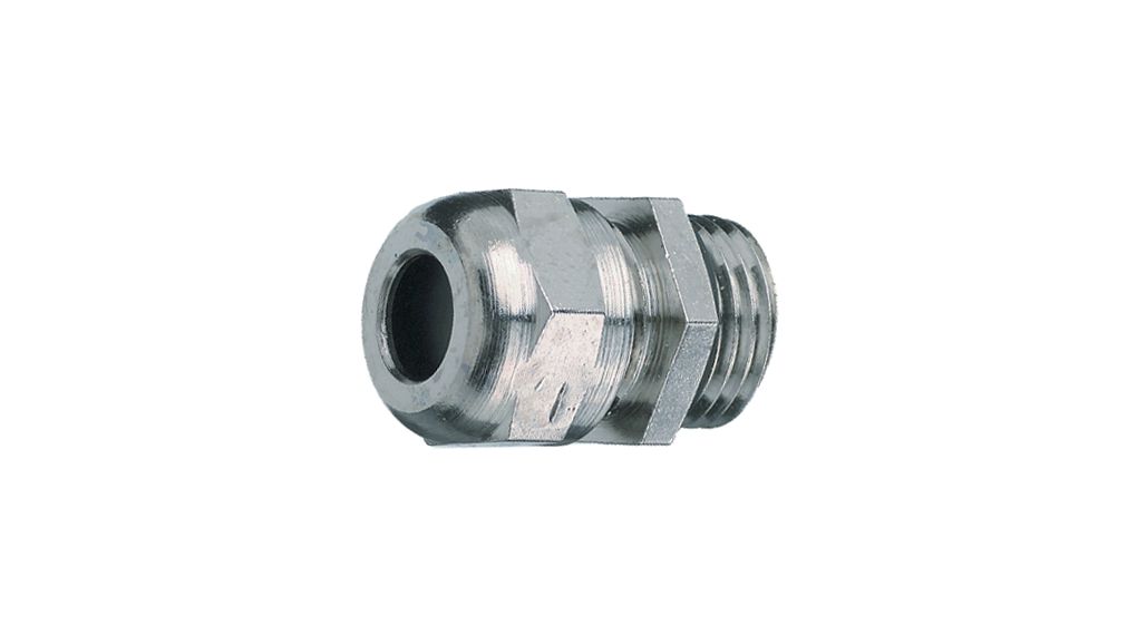 Jacobs Perfect Series Nickel Plated Brass Cable Gland, M25 Thread, 11mm min., 16mm max., IP68, IP69K