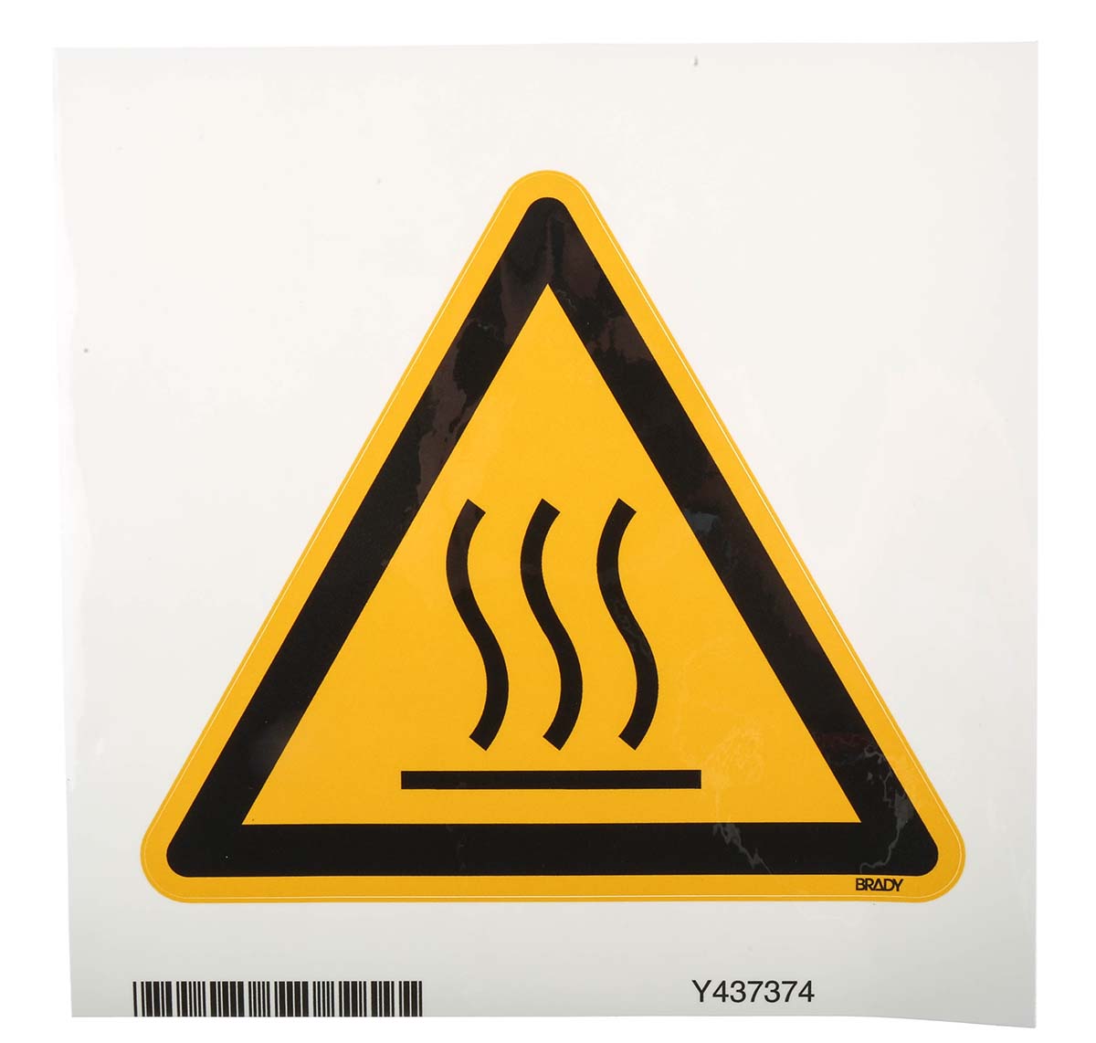 Brady Self-Adhesive General Hazard Hazard Warning Sign