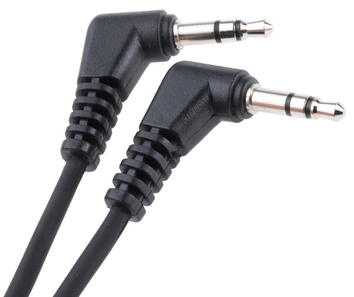 Switchcraft Male 3.5mm Stereo Jack to Male 3.5mm Stereo Jack Aux Cable, Black, 3.1m 36HR14436X