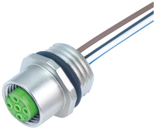Murrelektronik Limited Industrial Circular Connector, 5 Contacts, Front, M12 Connector, Socket, Female, IP67, 7000