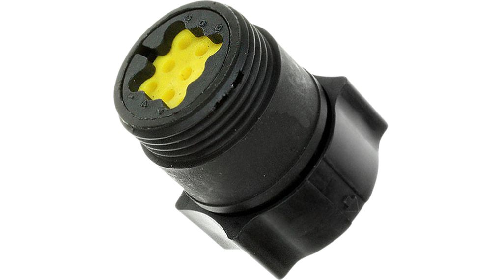 TE Connectivity Industrial Circular Connector, 4 Contacts, Cable, Miniature Connector, Socket, Female, IP67, AMP CPC
