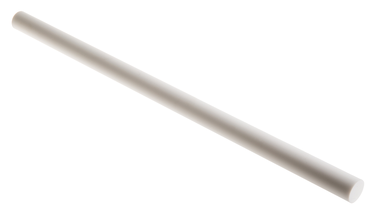 Machinable Glass Ceramic Rod, 300mm L, 15mm Diameter