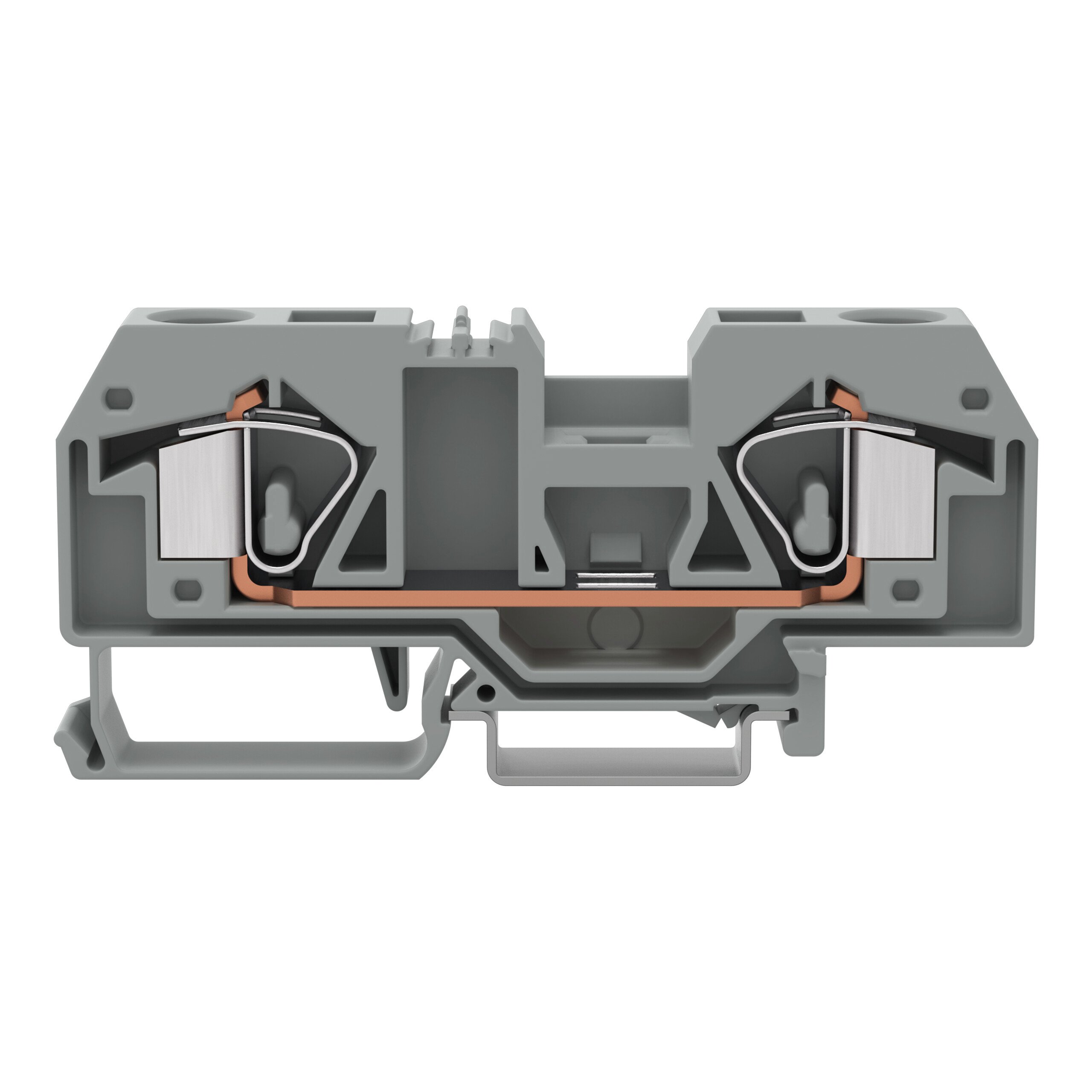 WAGO 283-901-1 283 Series Grey, 16mm², 2-Level, Cage Clamp Termination