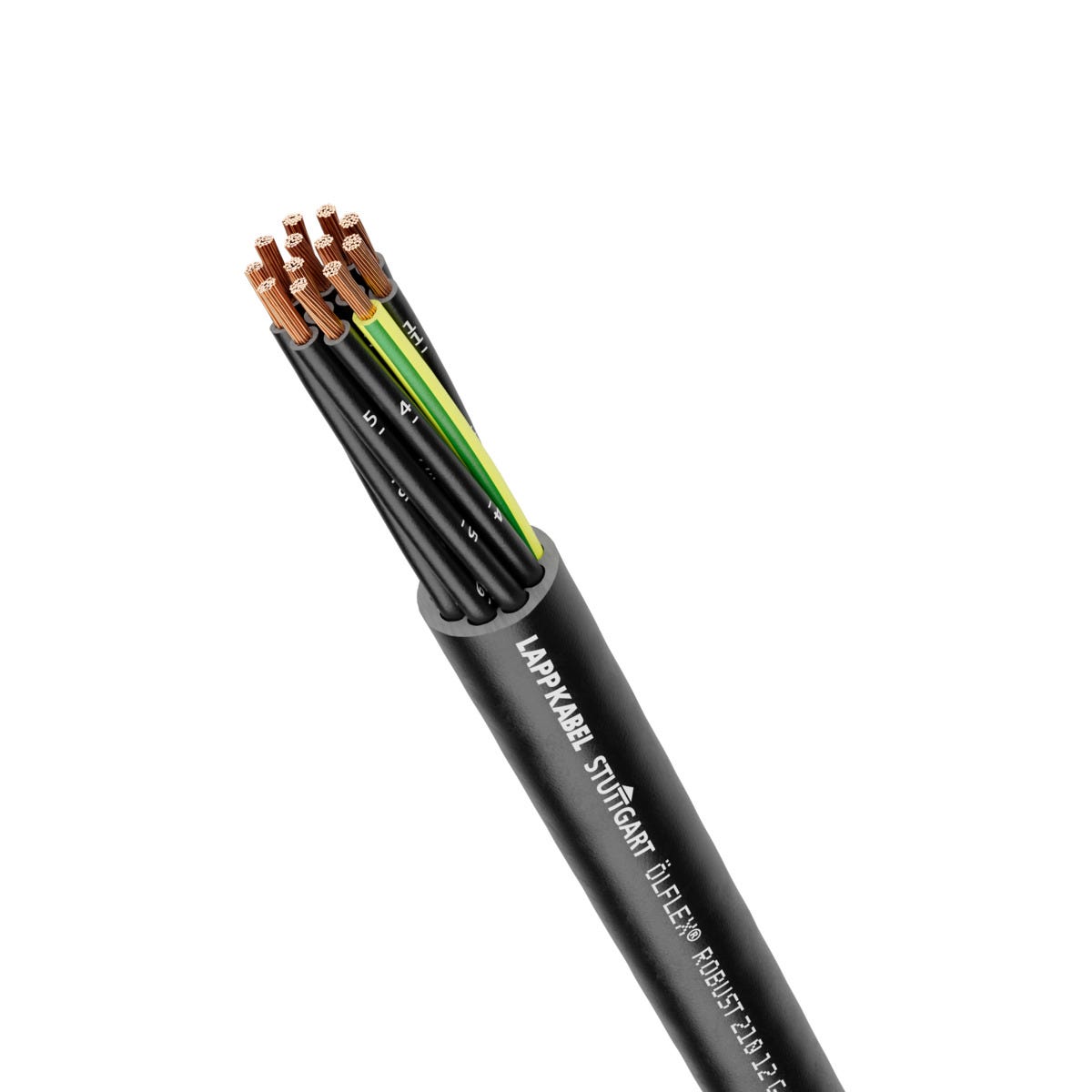 Lapp OLFLEX Control Cable, 4 Cores, 0.5 mm² CSA, Screened, 100 m, Black Polyvinyl Chloride Sheath