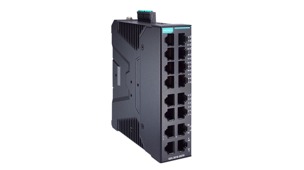 MOXA SDS-3016-2GTX, Managed 16 Port Ethernet Switch