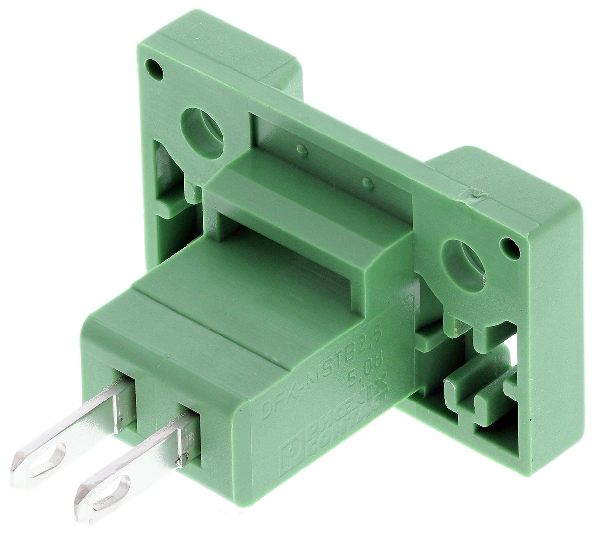 Phoenix Contact, 5.08mm Pitch, DFK-MSTB 2.5/ 2-G-5.08, 2 Way, , Pluggable Terminal Block, Feed Through Header, Panel