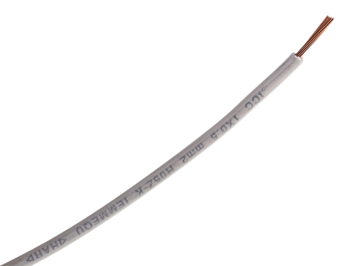 Lapp ÖLFLEX® H05Z-K 90° Series White 0.52 mm² Hook Up Wire, 20 AWG, 100m, 4725051