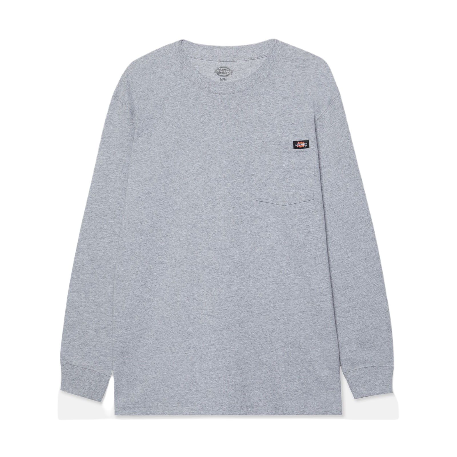 Dickies Charcoal Cotton Long Sleeve T-Shirt, UK- L, EUR- L