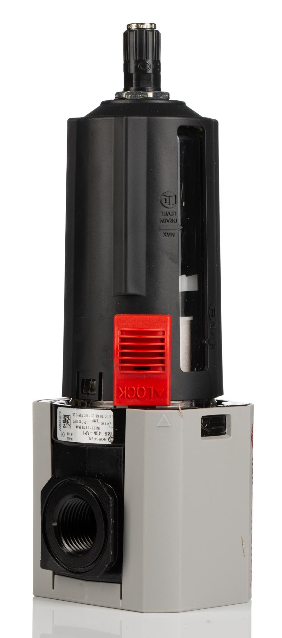Norgren Excelon Plus series 5μm G 1/2 0.3bar to 10 bar Pneumatic Filter 4680L/min max with Automatic drain