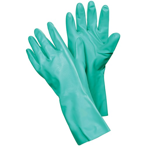 Tegera 186 Green Nitrile Work Gloves, Size 10
