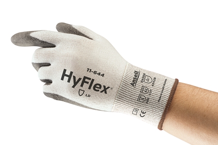 Ansell 11-644 Ansell Cut Protection Technology with Ergonomic Design Grey Nylon, Polyethylene, Spandex High Performance