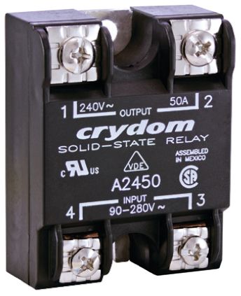 Sensata Crydom Solid State Relay, 125 A rms Load, Surface Mount, 280 V rms Load, 280 V rms Control