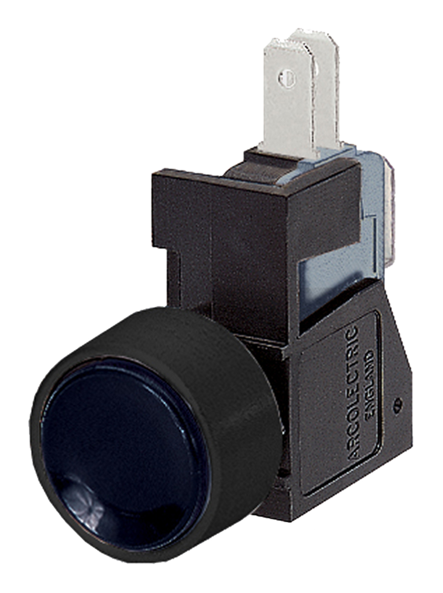 Arcolectric (Bulgin) Ltd 0911 Series Push Button Switch, Latching, Momentary, Panel Mount, 12.7mm Cutout, SPDT, 250V