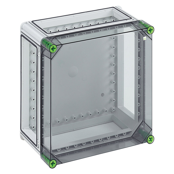 Spelsberg GTi Series Grey Polycarbonate Enclosure, IP65, IK08, Transparent Lid, 320 x 320 x 179mm