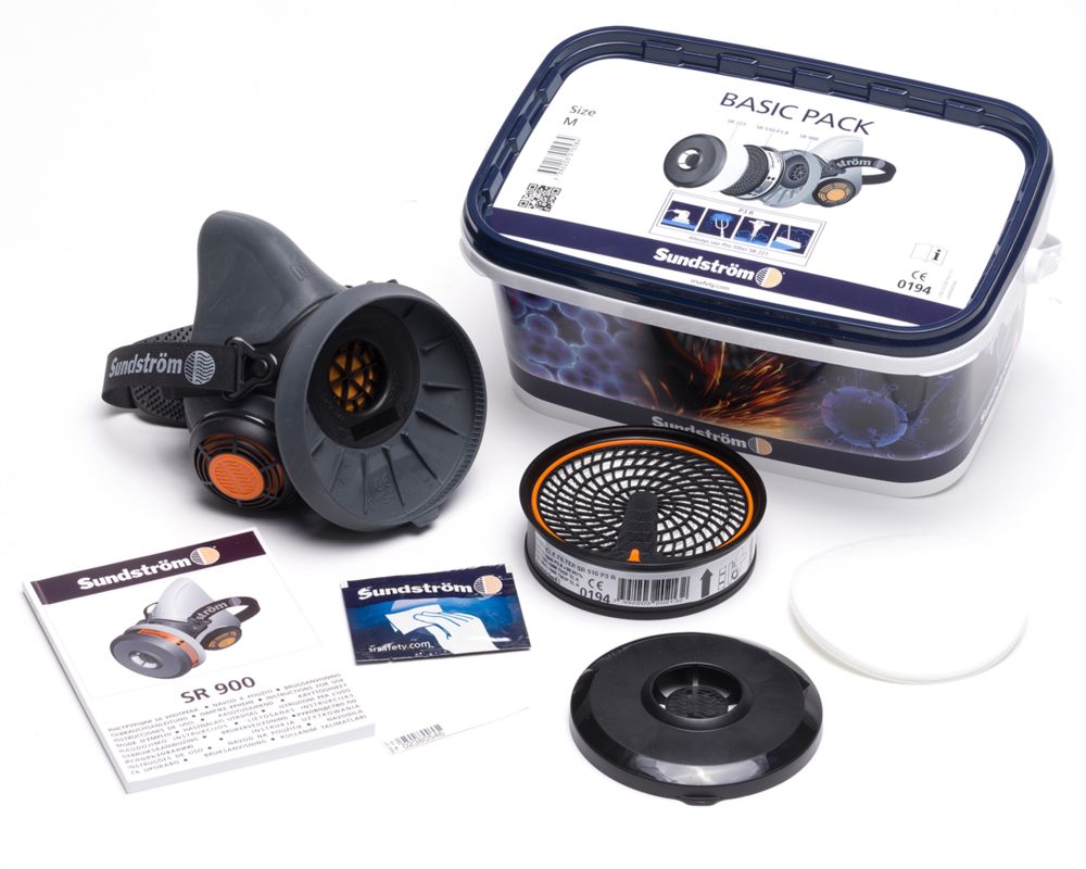 H05-0004 Sundstrom Grey Thermoplastic Elastomers Face Mask