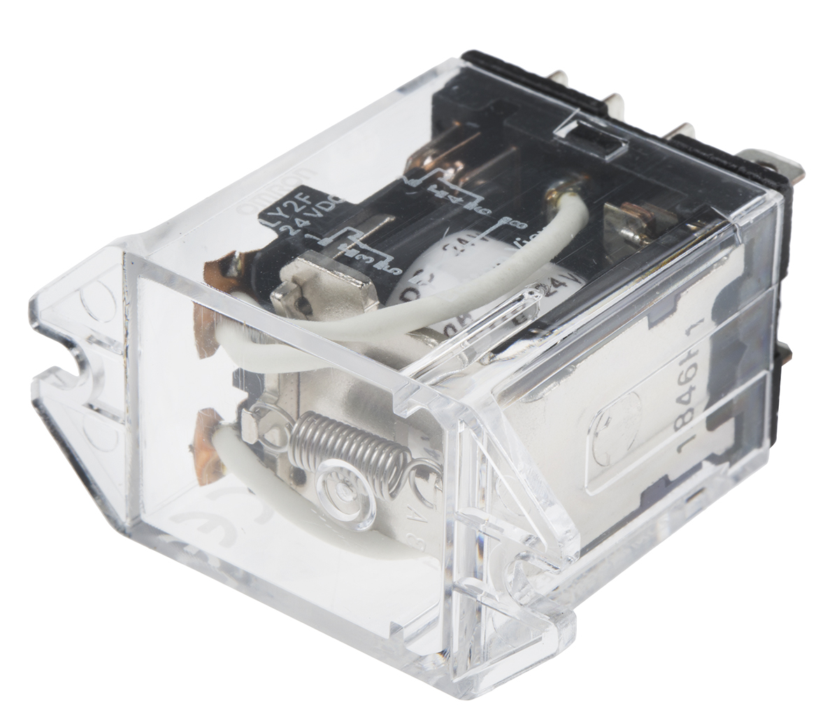Omron Plug In Power Relay, 24V dc Coil, 10A Switching Current, DPDT