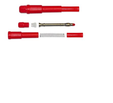 RS PRO Red Male Banana Plug, 4 mm Connector, Solder Termination, 20A, 1000V