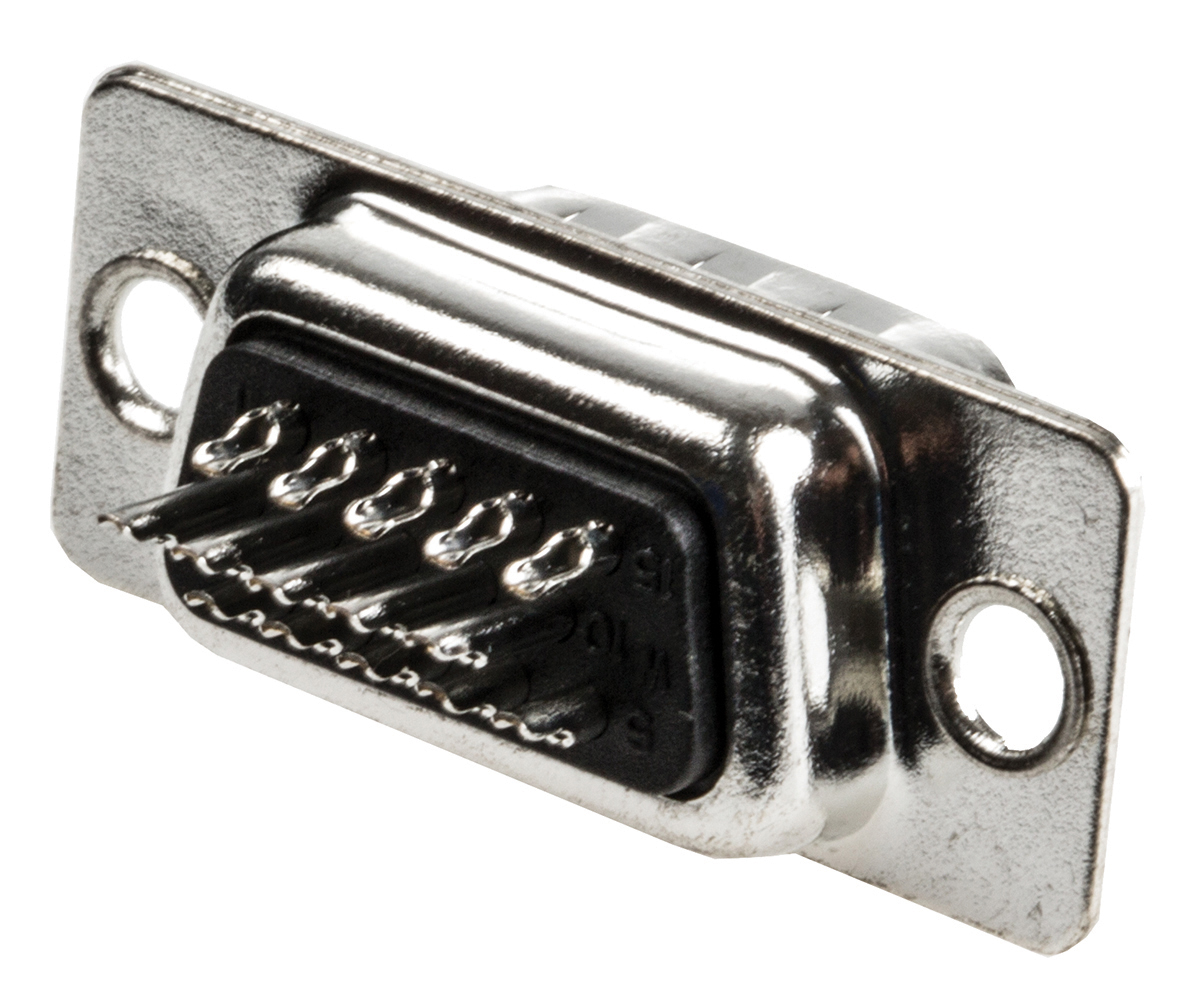 ITT Cannon ZD*A 15 Way Panel Mount D-sub Connector Plug, 2.29mm Pitch