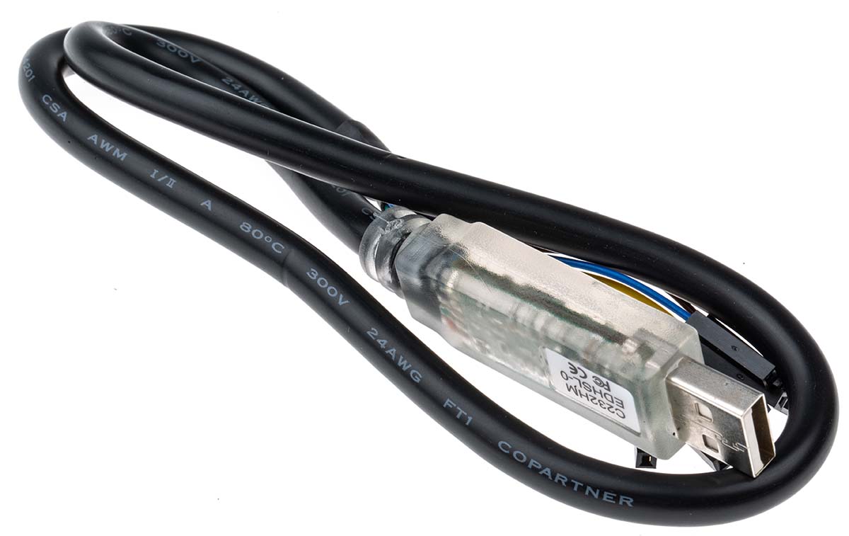 FTDI Chip USB 2.0, Male USB A to Female Unterminated, 500mm
