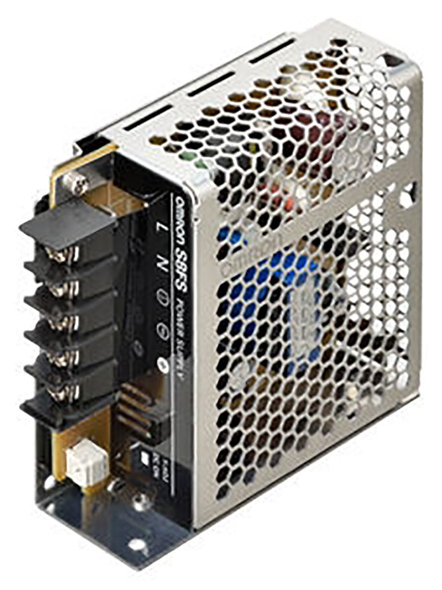 Omron S8FS-C Switched Mode DIN Rail Power Supply, 85 → 264 V ac / 120 → 370V dc ac, dc Input, 5V dc dc