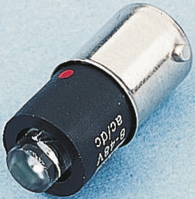 Marl Green LED Indicator Lamp, 8-48V ac/dc, BA9s Base, 4.9mm Diameter, 23000mcd